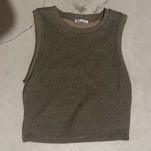 zara sweater vest